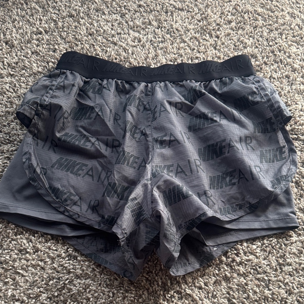 Nike Charcoal Double-Layer Shorts
